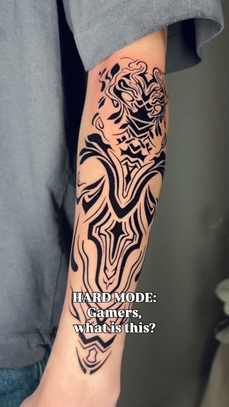 Abstract Blackwork