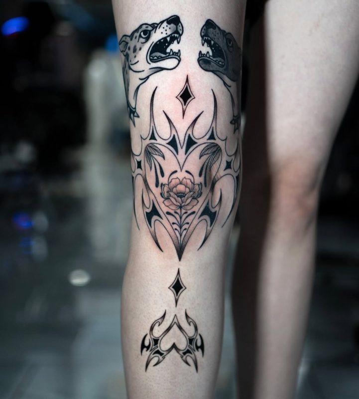 Blackwork Wolves