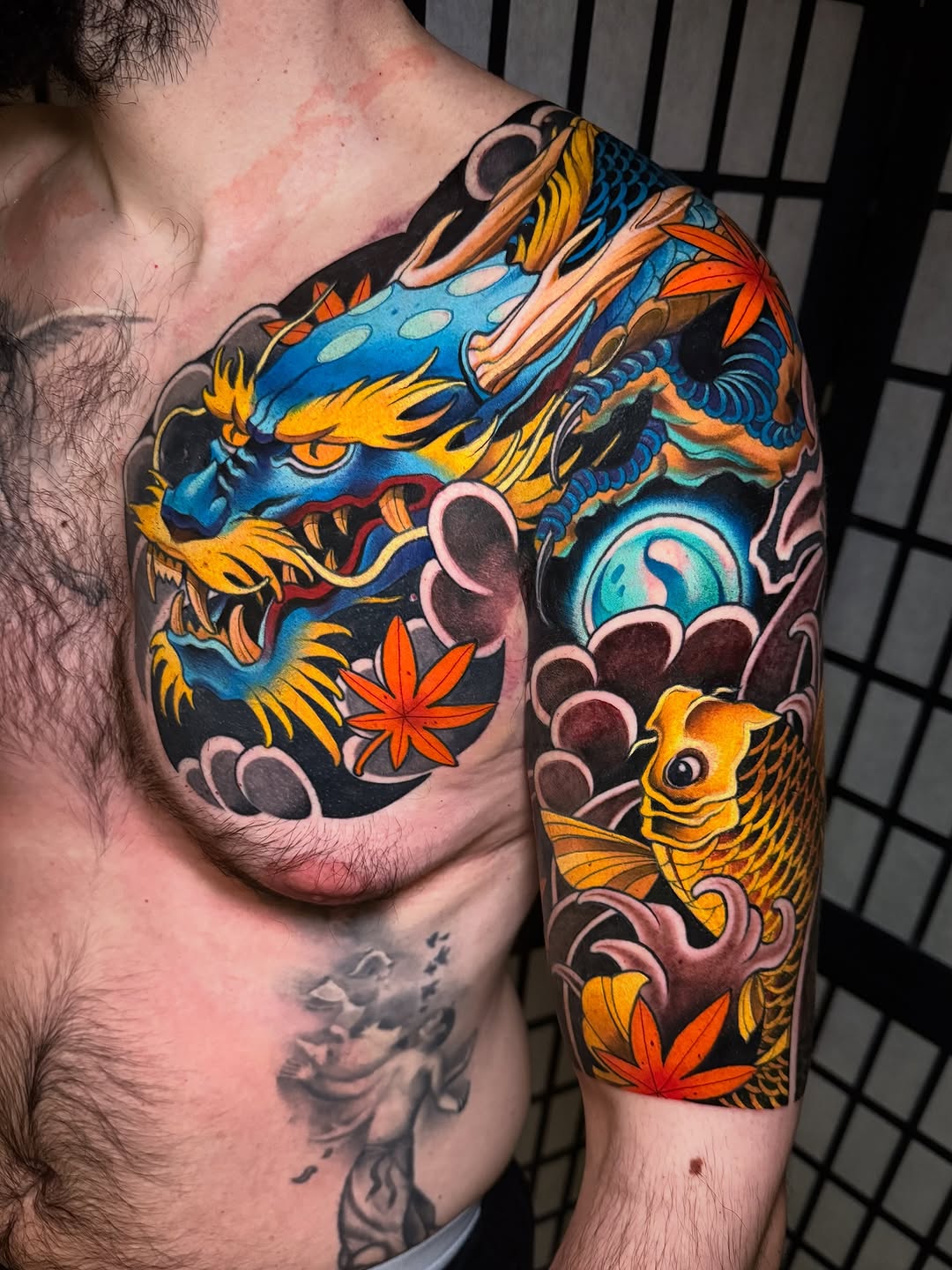 Dragon and Koi