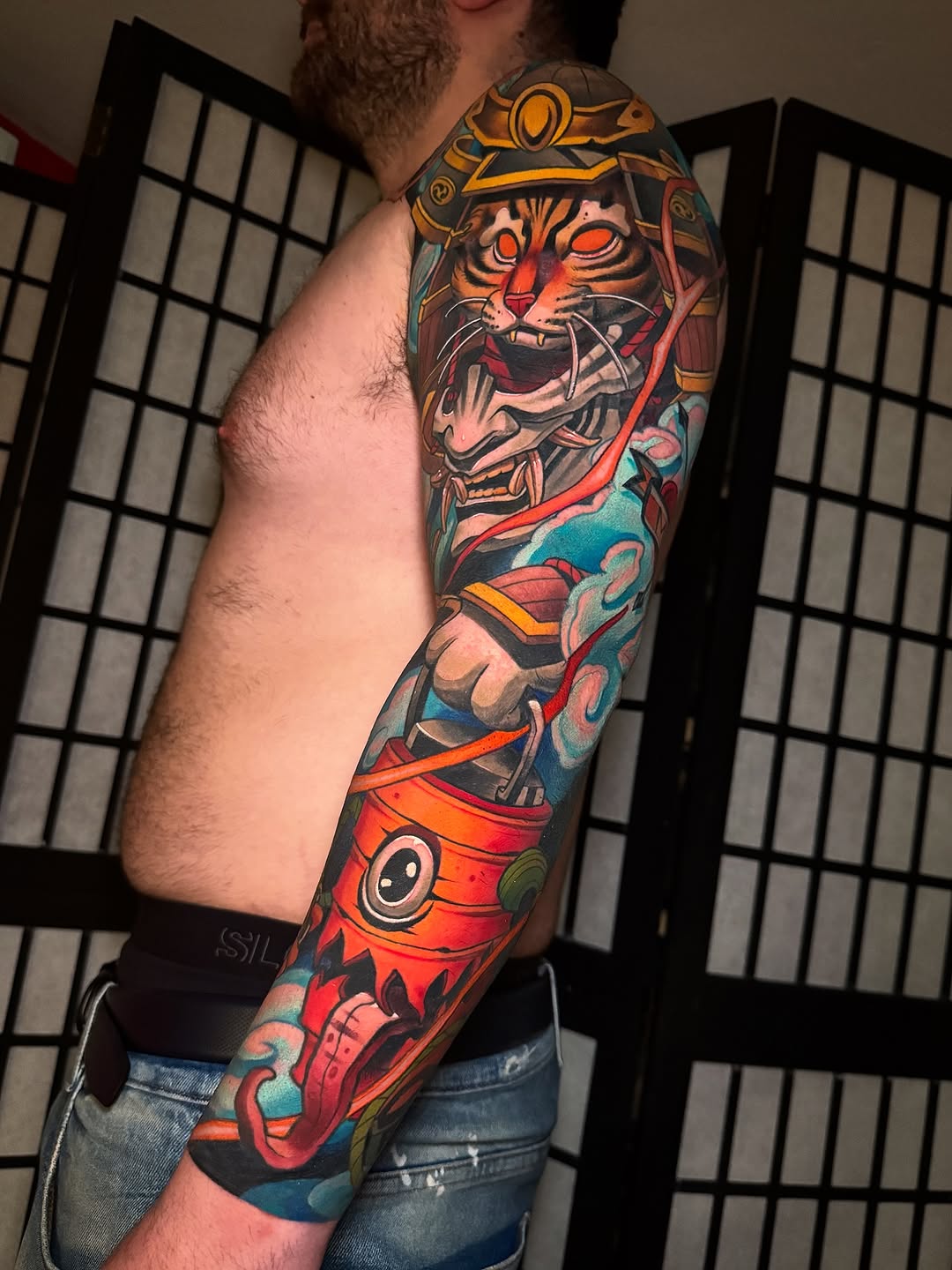 Samurai Tiger Sleeve