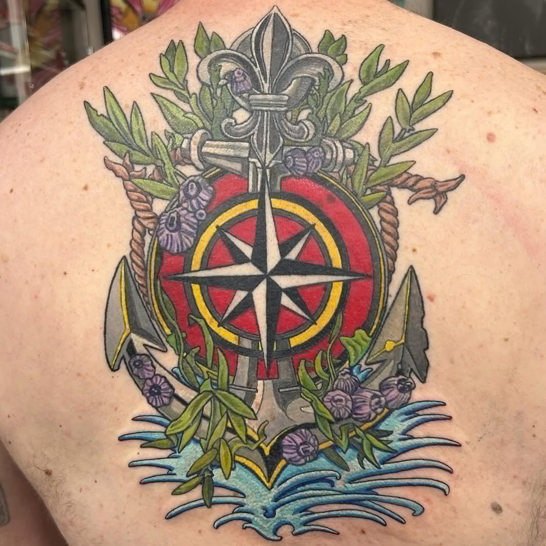 Nautical Compass Anchor