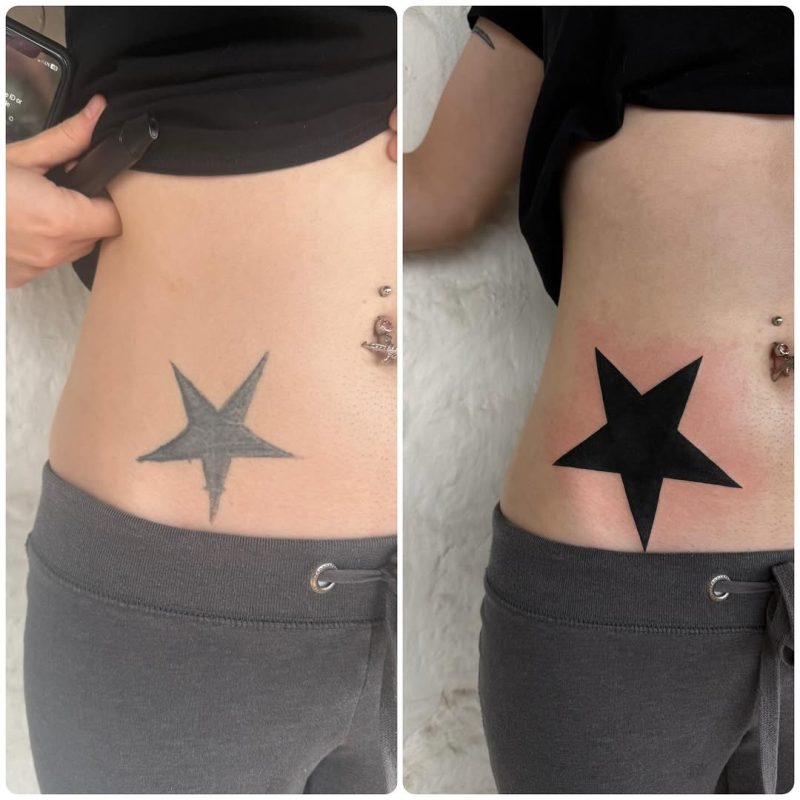 Solid Black Star