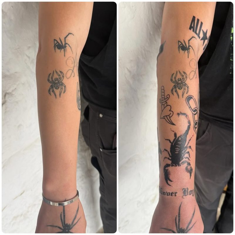 Blackwork Spiders