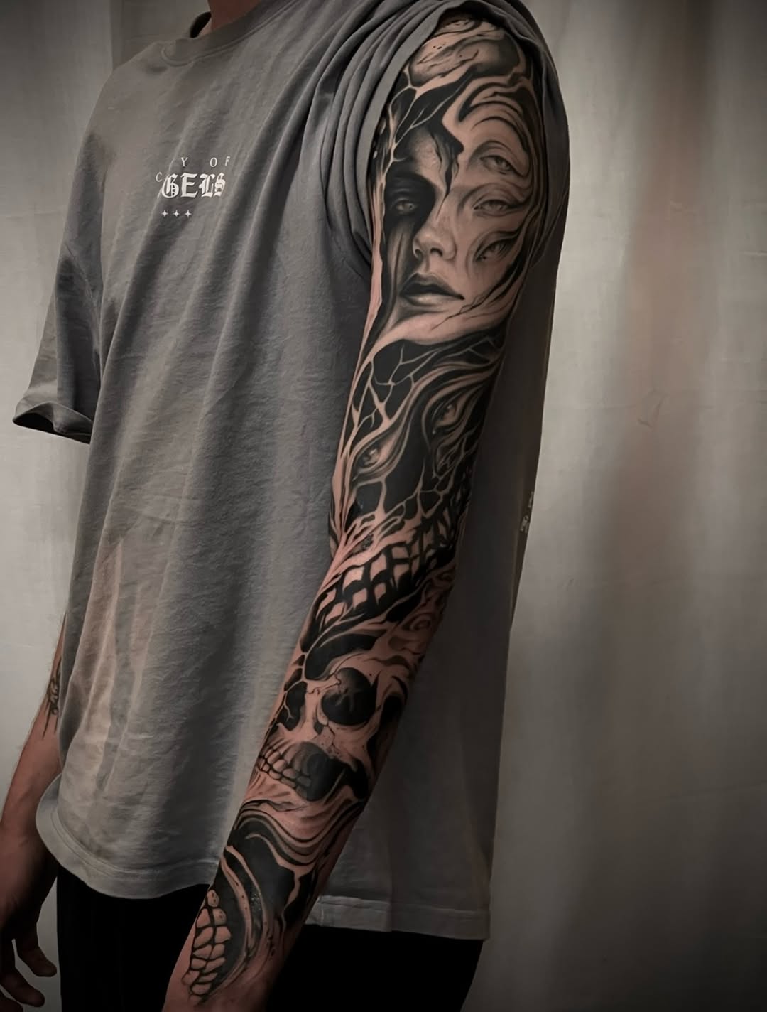 Surreal Skull Sleeve