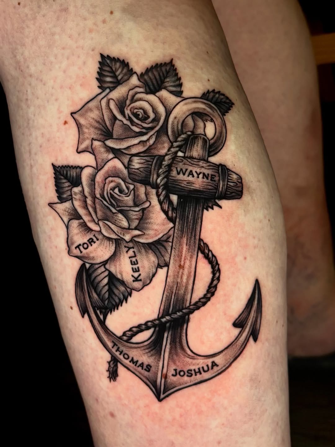 Anchor with Roses