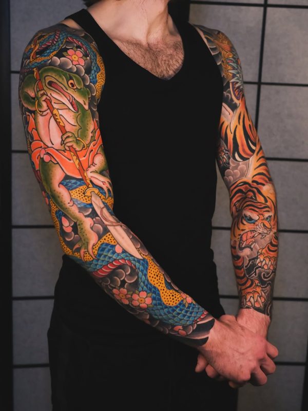 Frog and Tiger Sleeve