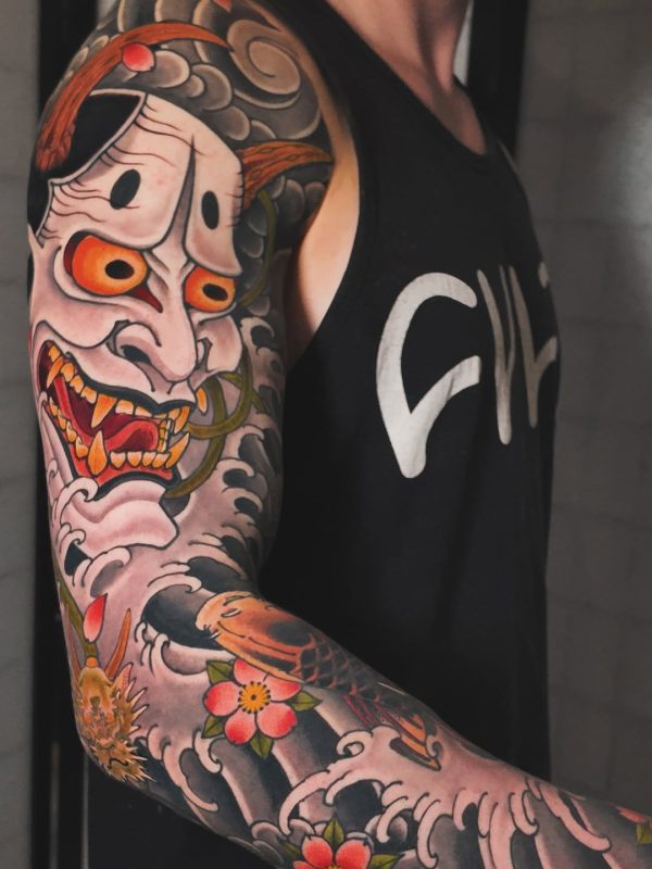 Hannya Mask Sleeve