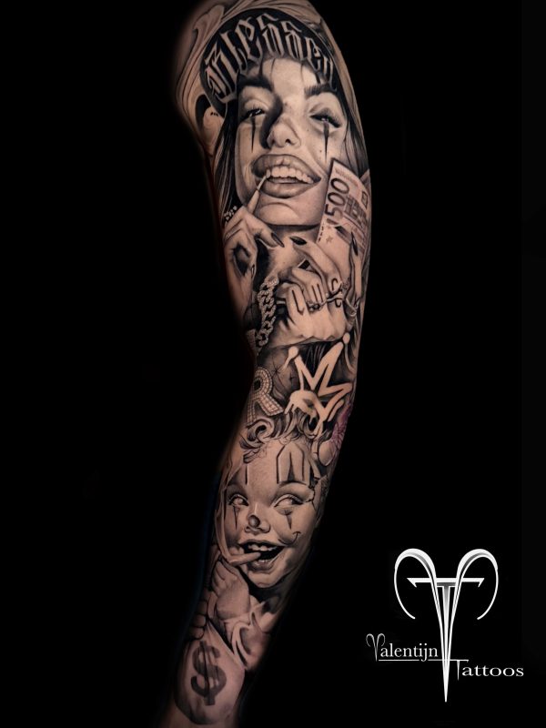 Chicano Portrait Sleeve