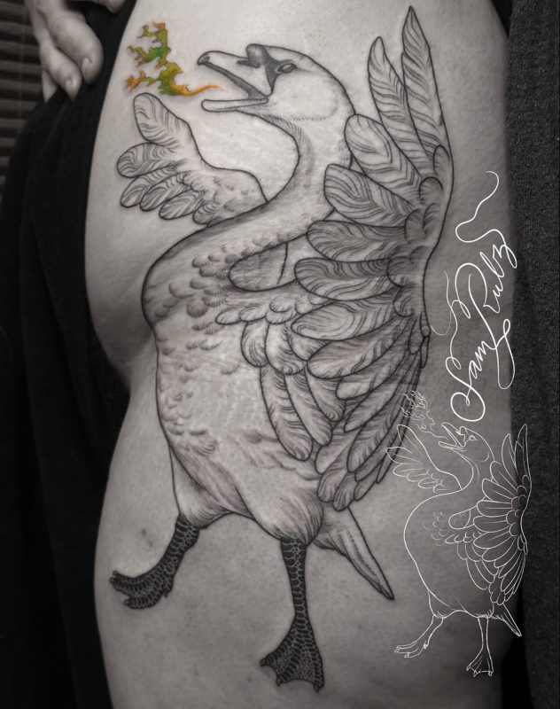 Etching Goose