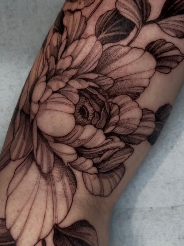 Dotwork Floral