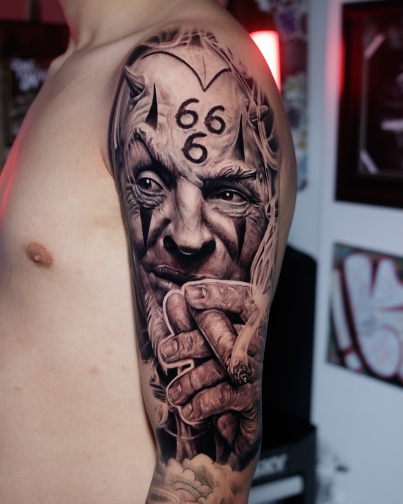 Devil Face Portrait