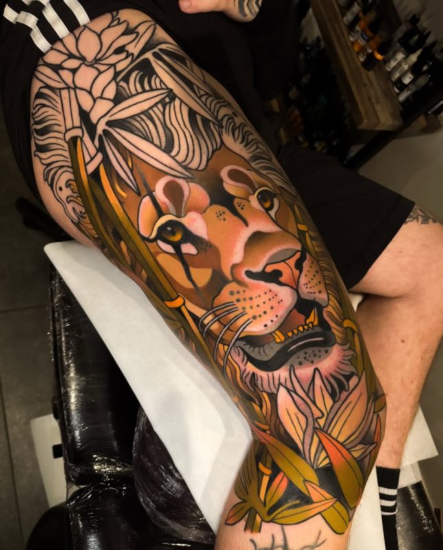 Neo Traditional Lion