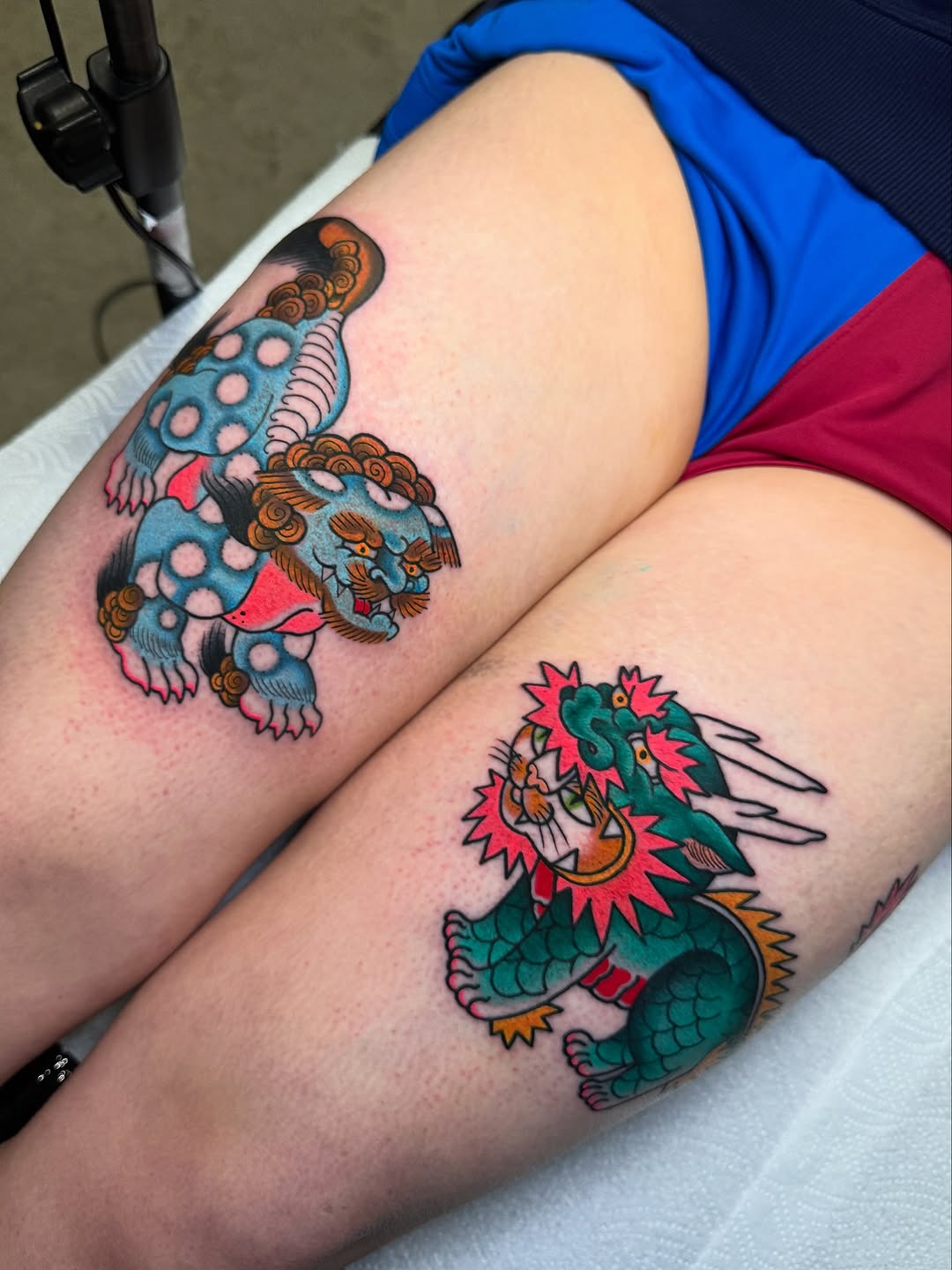 Colorful Foo Dogs