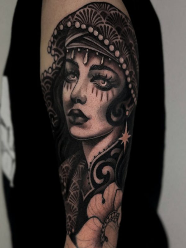 Black Gray Portrait