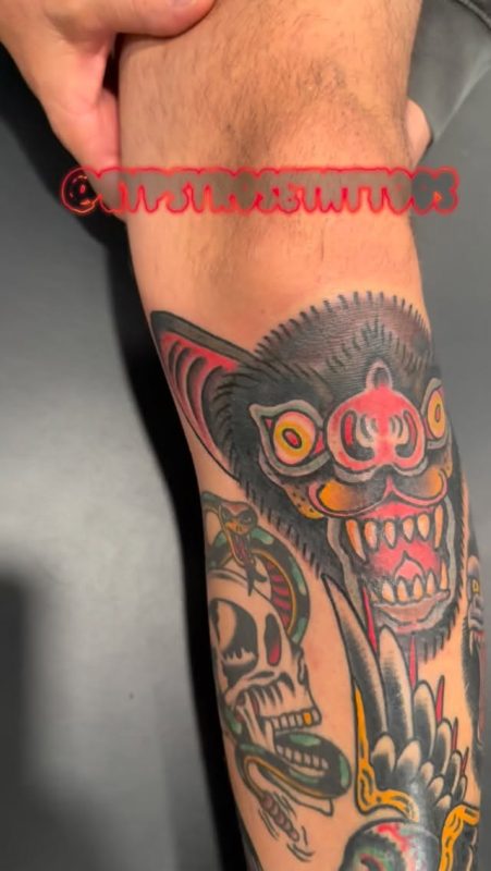 Traditional Bat Skull