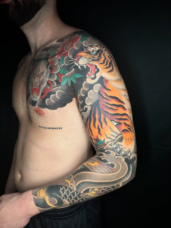 Japanese Tiger Sleeve
