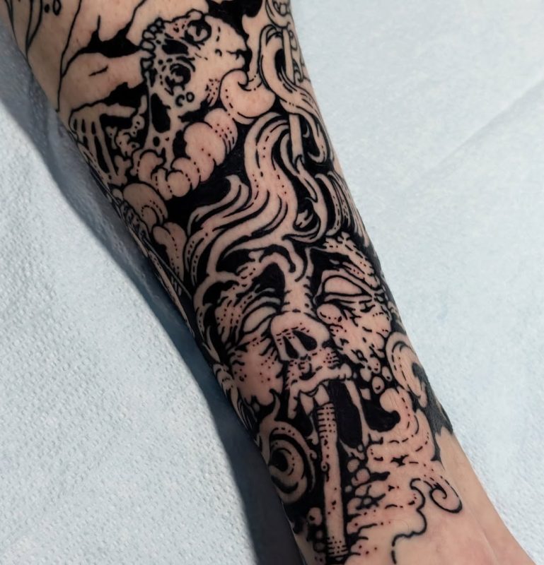 Blackwork Skull