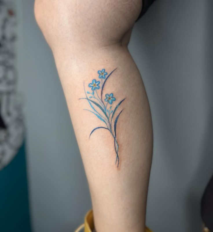 Delicate Blue Flowers