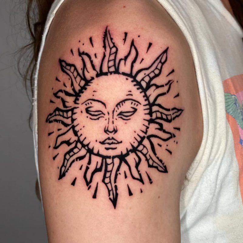 Blackwork Sun