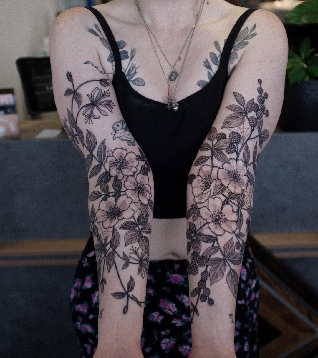 Floral Forearm Sleeve