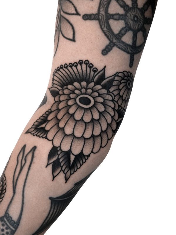 Blackwork Floral