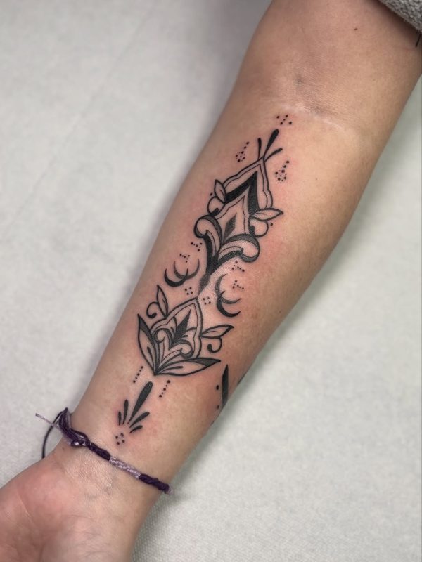 Blackwork Floral