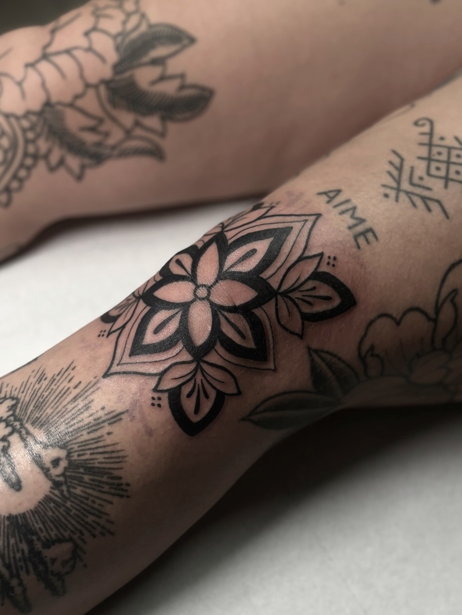 Blackwork Floral
