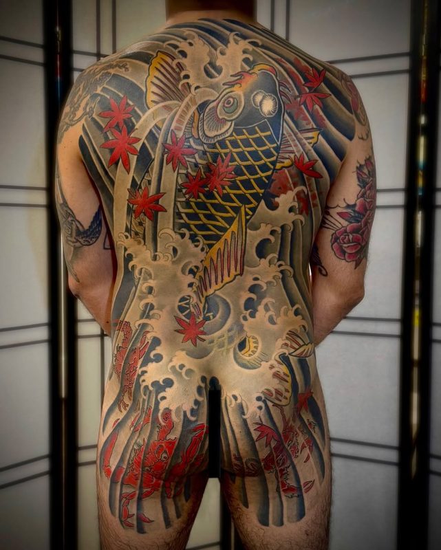 Koi Fish Backpiece