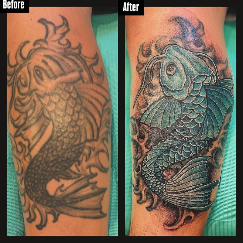 Blue Koi Fish