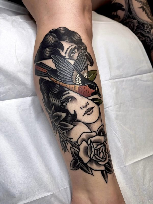 Bird and Woman