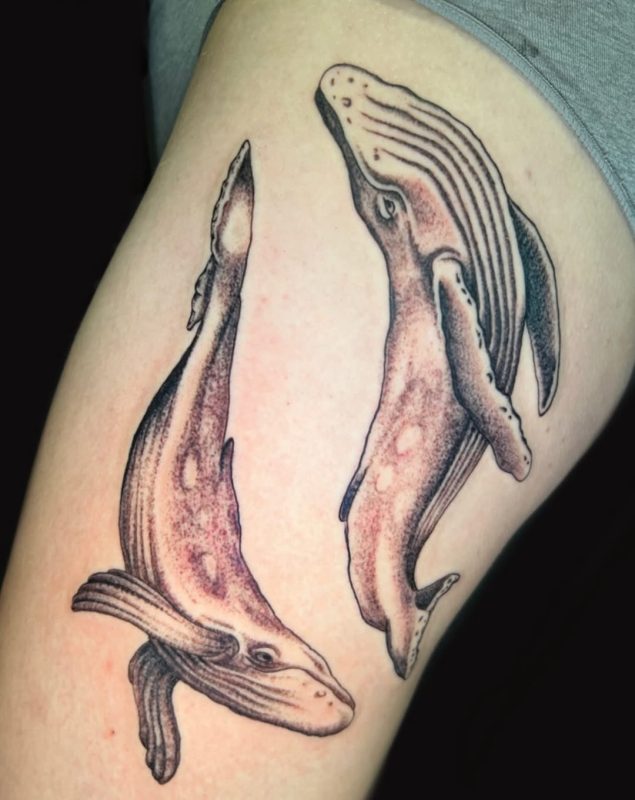 Dotwork Whales