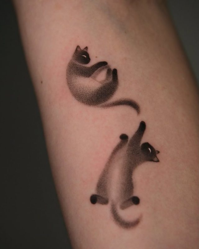 Dotwork Cats