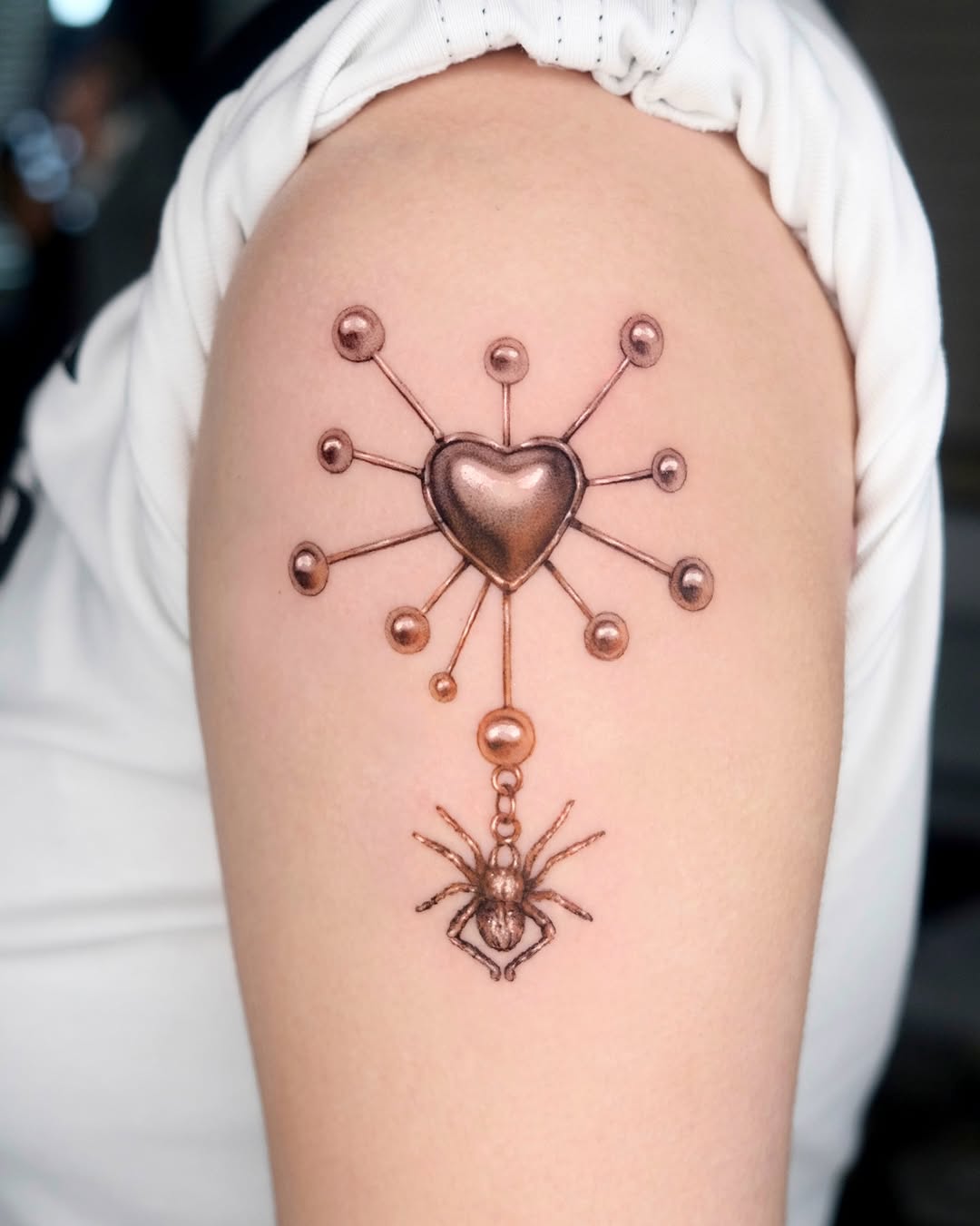 Metallic Heart Spider