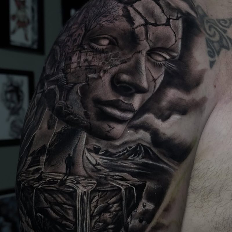 Surreal Face Landscape