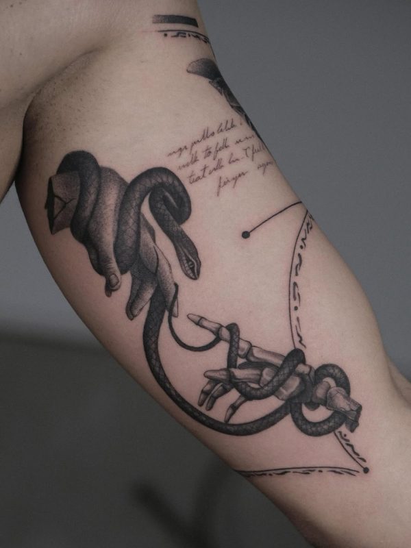 Snake and Hand