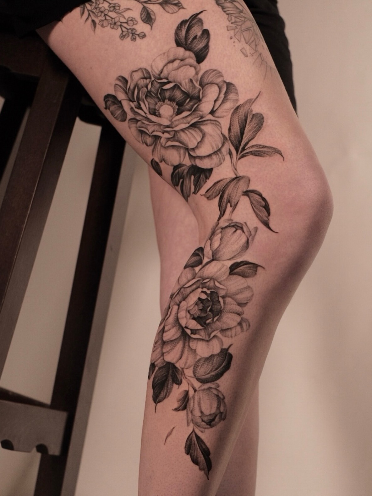 Floral Thigh Piece