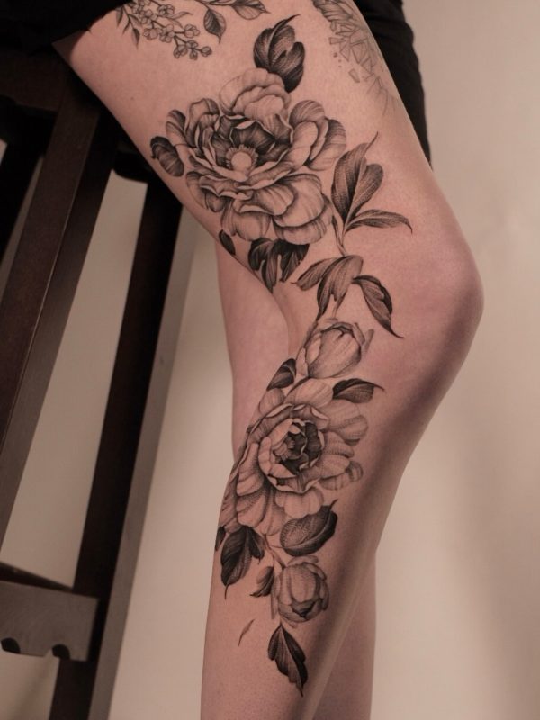 Floral Thigh Piece