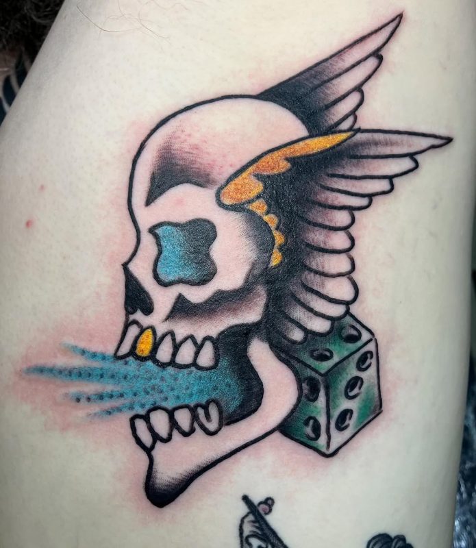 Winged Skull Dice