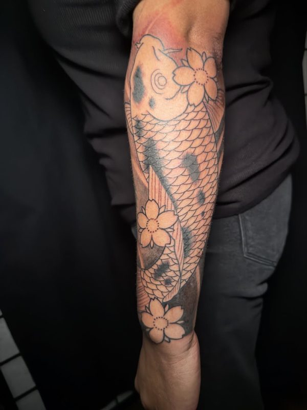 Koi Fish Outline