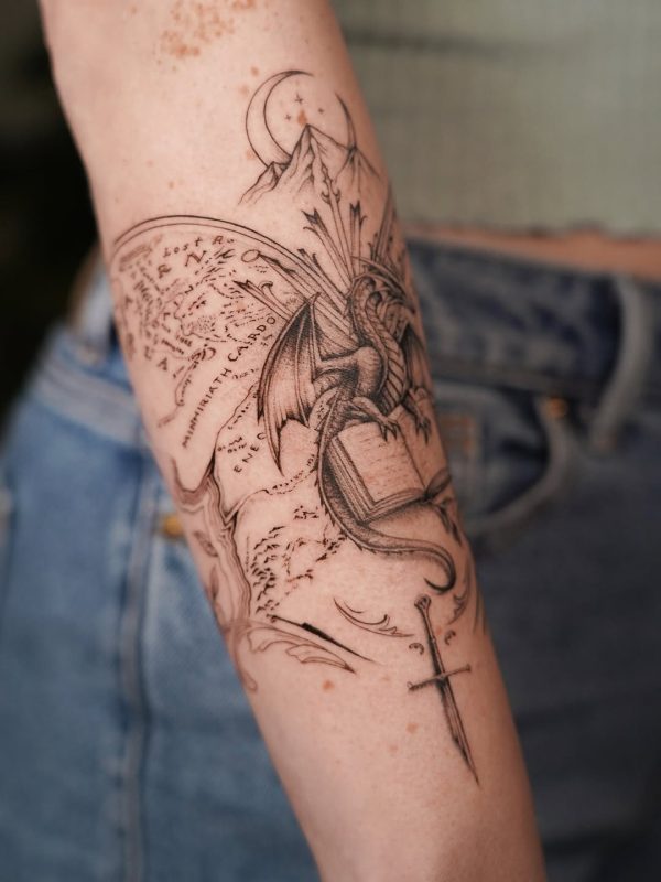 Dragon Map Sword