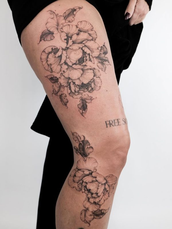Floral Thigh Piece