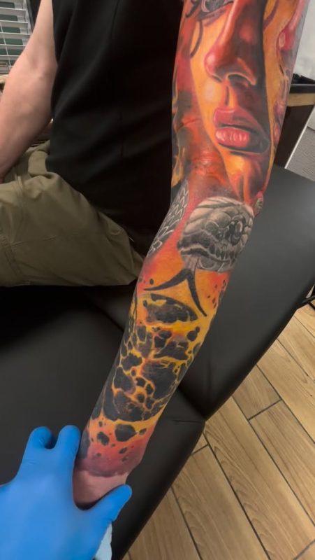 Fiery Snake Portrait