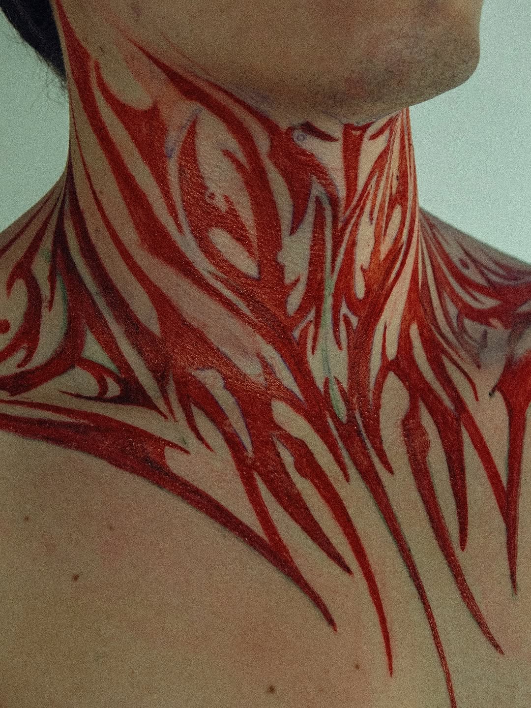 Red Tribal Neck