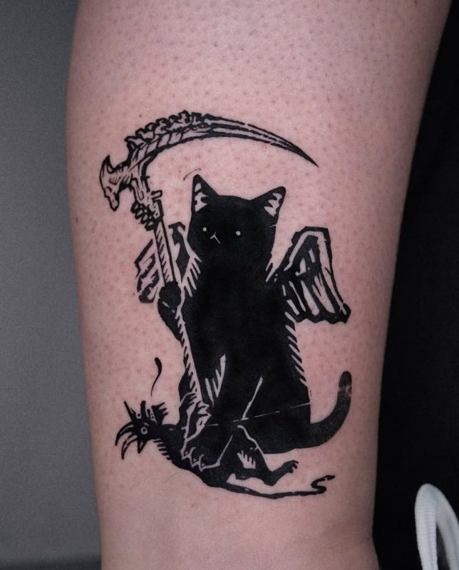 Grim Reaper Cat