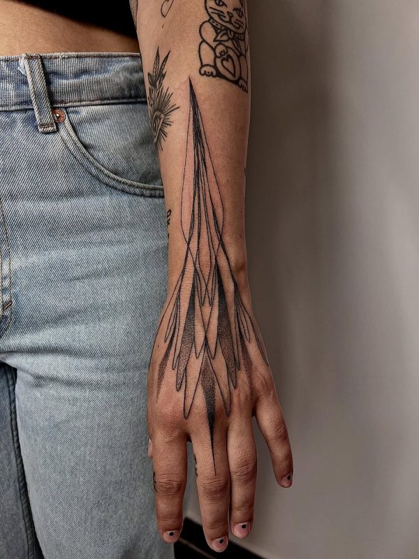 Abstract Dotwork Hand