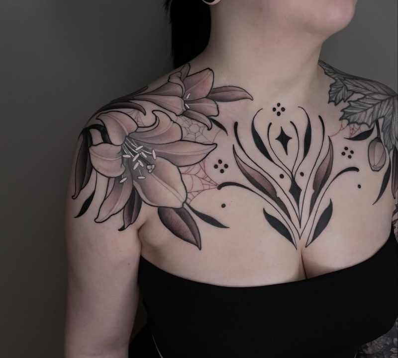 Floral Shoulder Piece