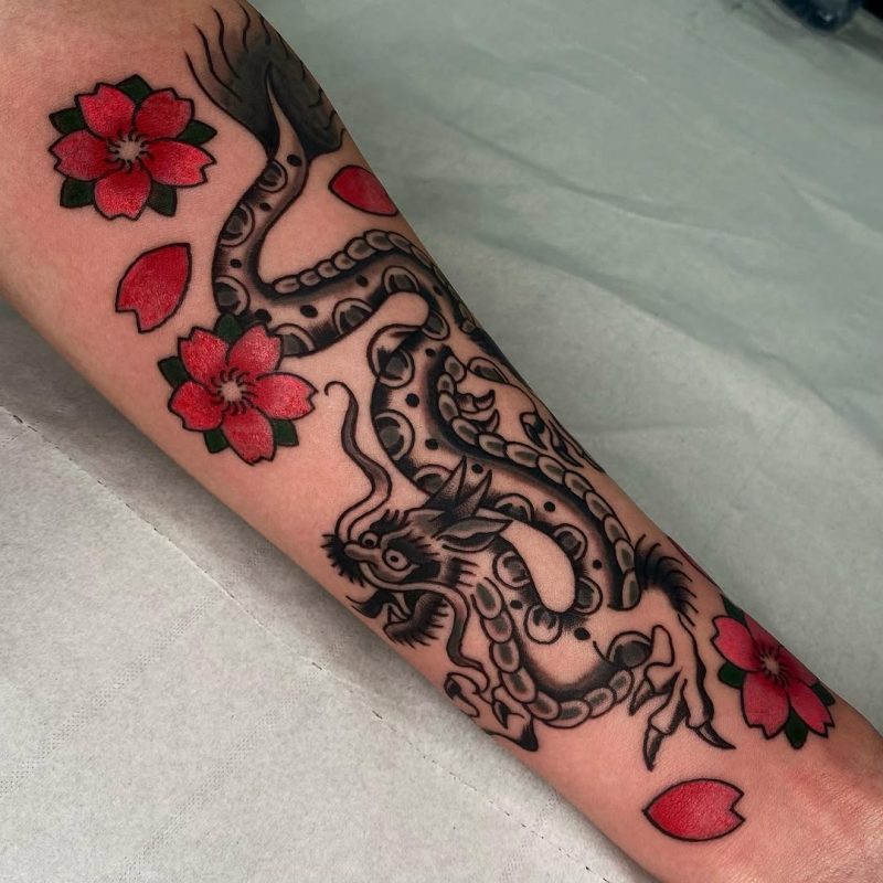 Dragon and Blossoms