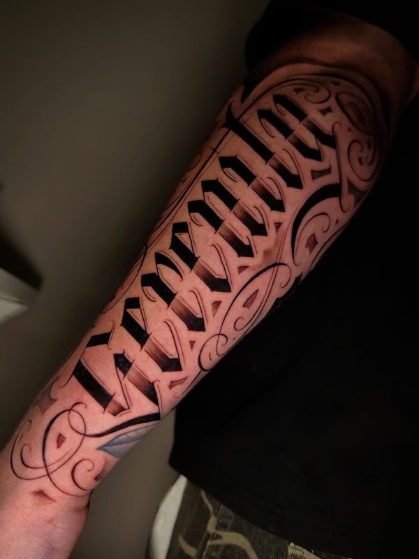 Maori Script Forearm