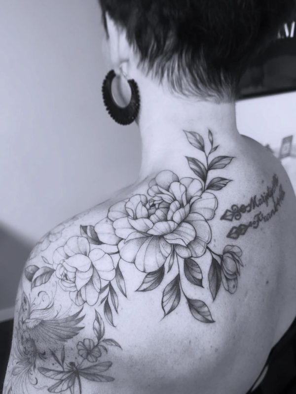 Floral Shoulder Piece