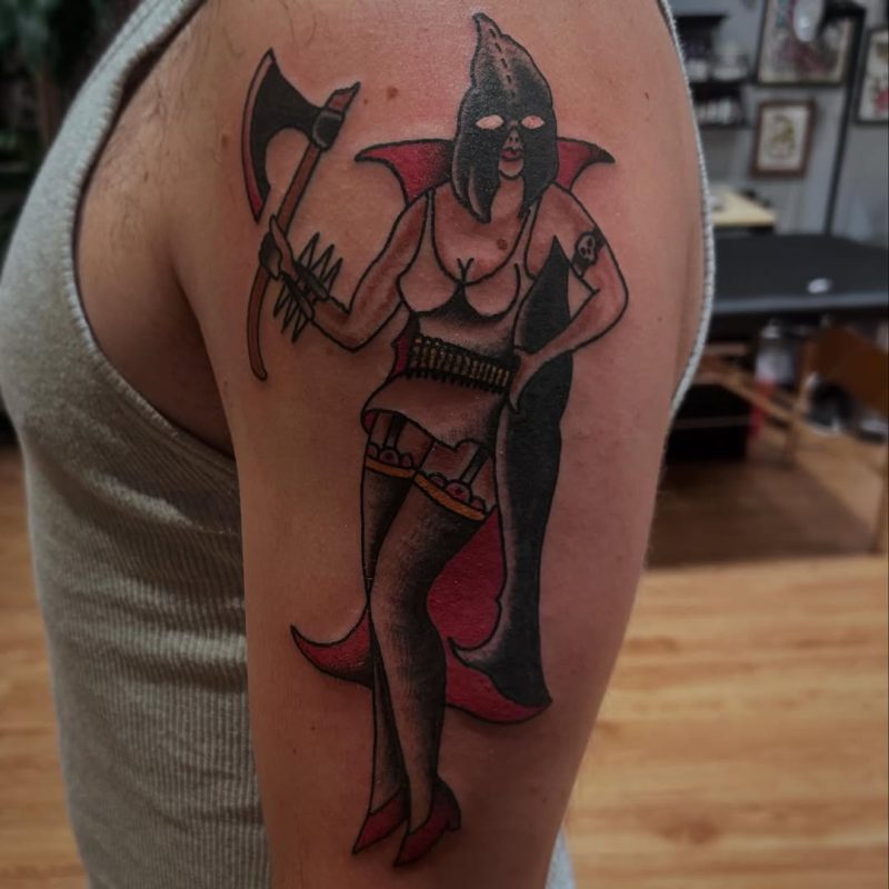 Masked Axe Woman